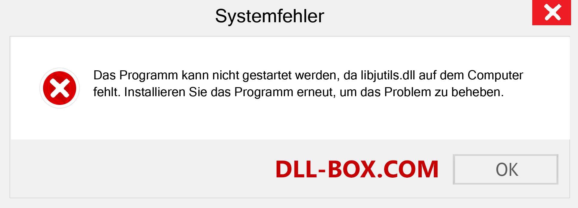 libjutils.dll-Datei fehlt?. Download für Windows 7, 8, 10 - Fix libjutils dll Missing Error unter Windows, Fotos, Bildern