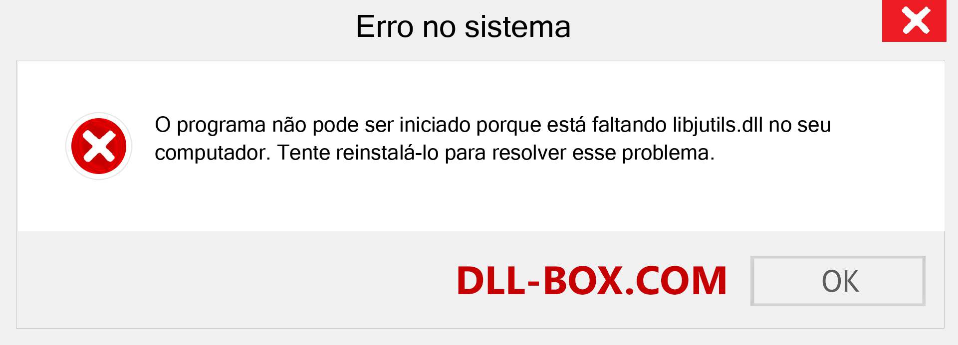 Arquivo libjutils.dll ausente ?. Download para Windows 7, 8, 10 - Correção de erro ausente libjutils dll no Windows, fotos, imagens